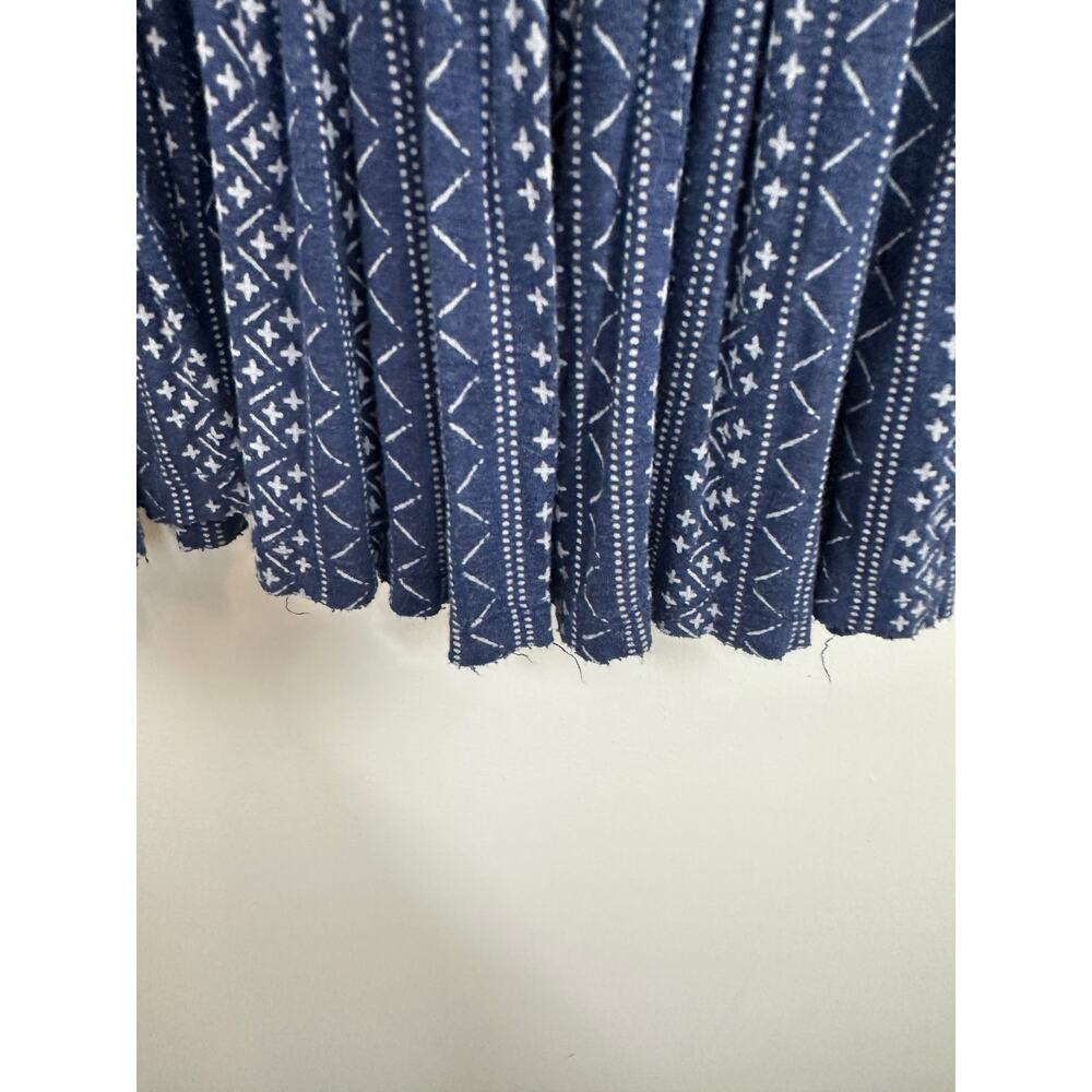 Free People Borderline Tank Mini Dress Medium Boho Embroidered Tunic Ruffle Hem - Picture 11 of 16